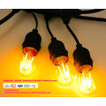 48 FT Seamless Design Commercial Grade LED Lighting, Weatherpoof Technology with 15 Hanging Sockets